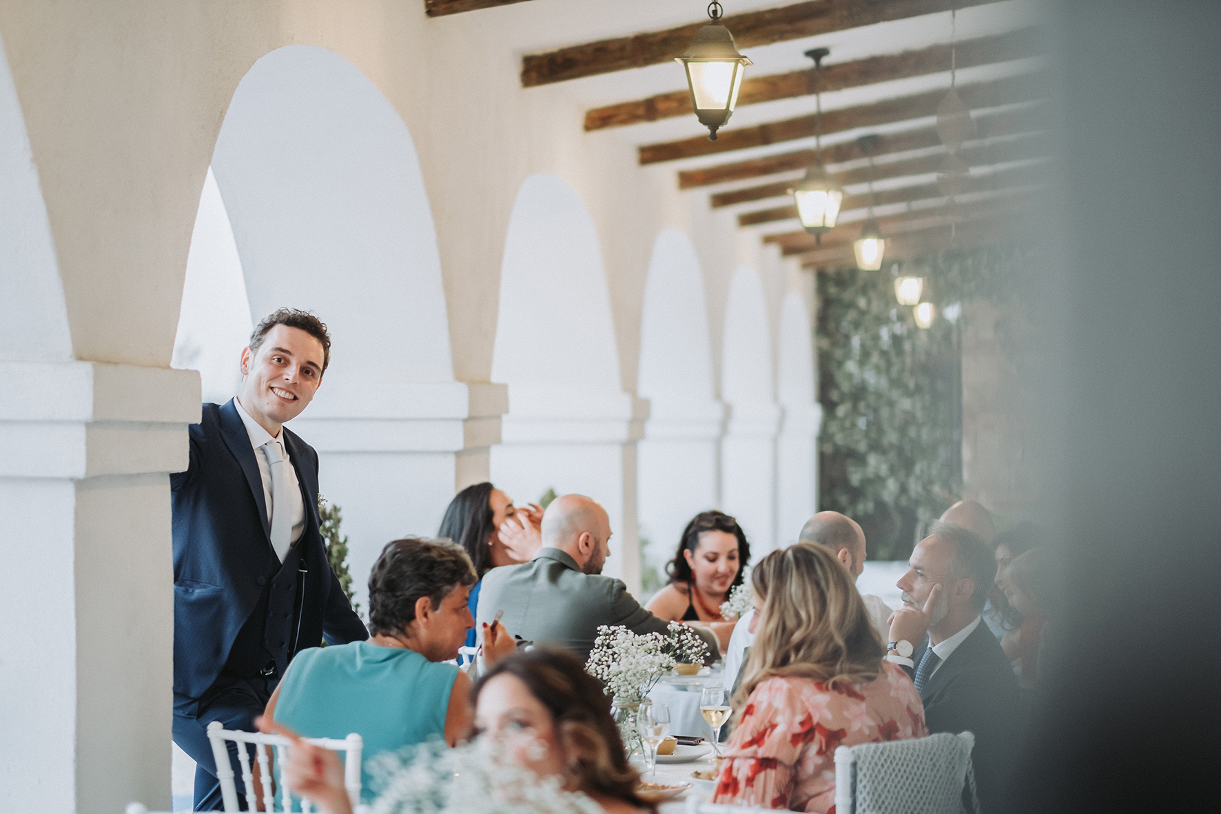 foto spontanee durante il ricevimento di matrimonio