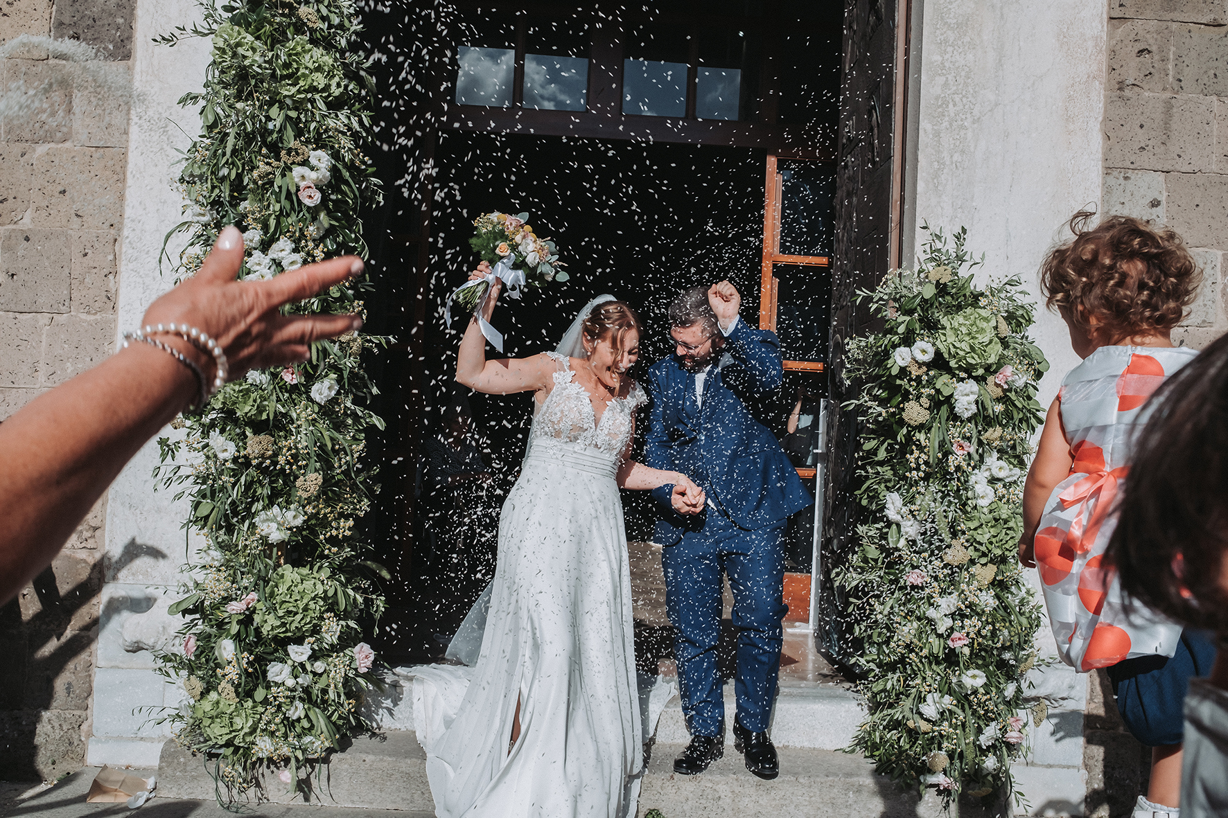 lancio del riso duomo di caserta vecchia reportage di matrimonio